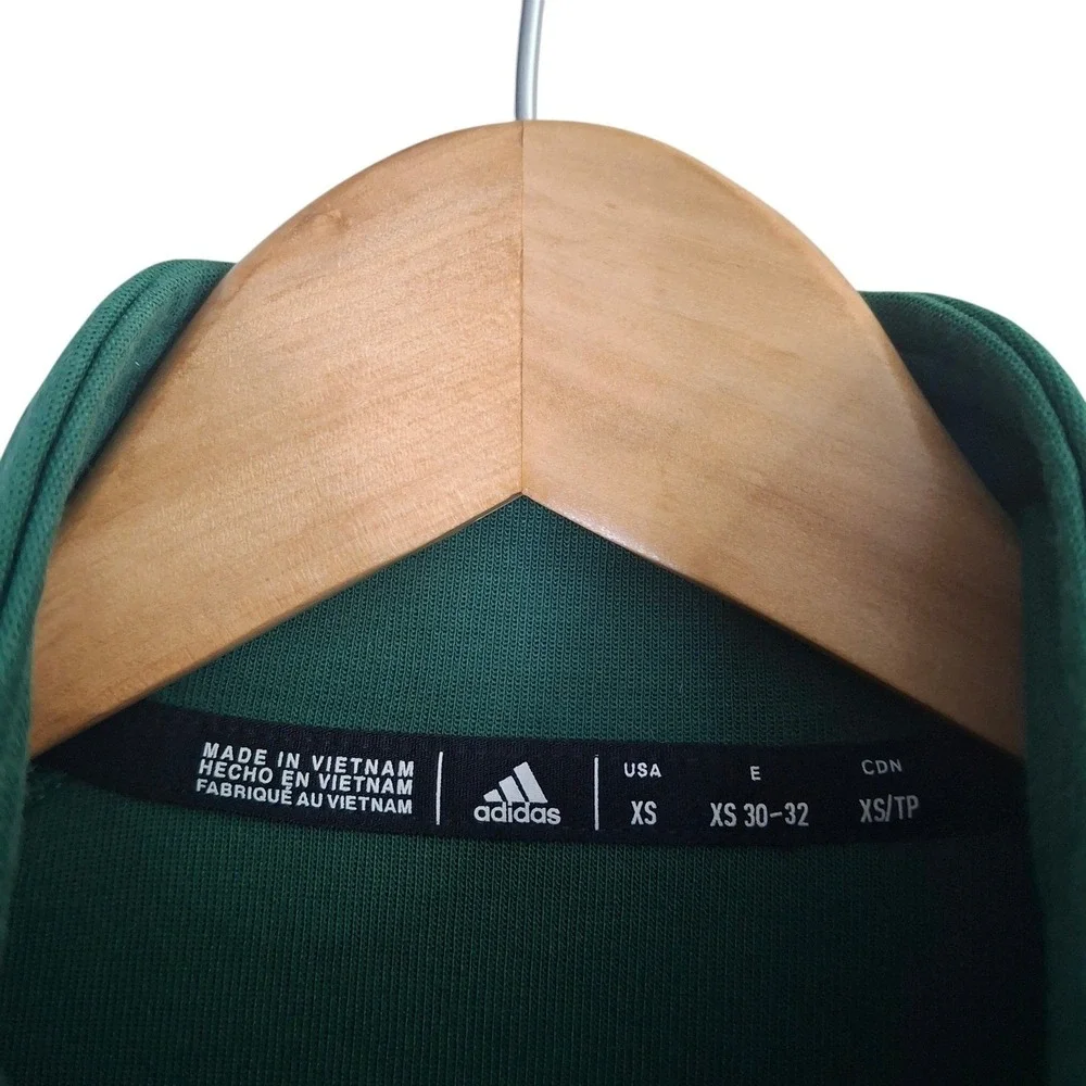 Adidas University of Miami Hurricanes Track Jacket Green Orange Womens XS Zip